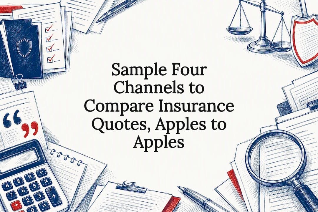 Sample Four Channels to Compare Insurance Quotes, Apples to Apples